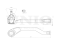 Left tie rod end thumb