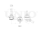 Front left stabilizer link thumb