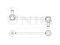Front stabilizer link thumb