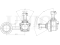 Front left stabilizer link thumb