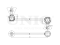 Front stabilizer link thumb