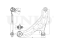 Front lower right transverse suspension arm thumb
