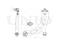 Front left transverse suspension arm thumb
