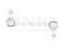 Front stabilizer link thumb