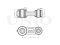 Front stabilizer link thumb