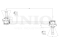 Front stabilizer link thumb