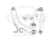 Front lower left transverse suspension arm thumb