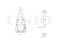 Front lower ball joint thumb