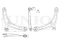 Front lower right longitudinal suspension arm thumb
