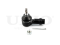 Tie rod end thumb