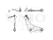 Front right transverse suspension arm thumb