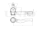 Left tie rod end thumb