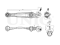 Front lower right transverse suspension arm thumb