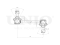 Front stabilizer link thumb
