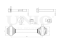 Rear lower transverse suspension arm thumb