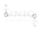 Front stabilizer link thumb