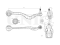 Front lower left transverse suspension arm thumb