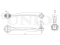Front upper right transverse suspension arm thumb
