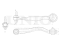 Front upper left transverse suspension arm thumb