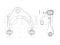 Front upper left transverse suspension arm thumb