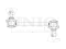 Rear stabilizer link thumb