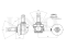 Front right stabilizer link thumb