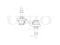 Front stabilizer link thumb