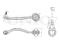 Front lower left transverse suspension arm thumb