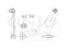 Front lower left longitudinal suspension arm thumb