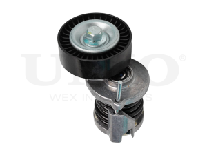 Drive belt tensioner with pulley photo