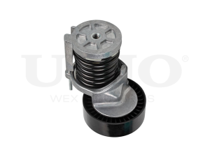 Drive belt tensioner with pulley photo