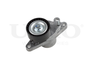 Drive belt tensioner with pulley photo