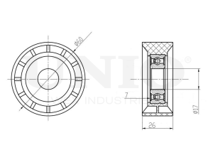 Drive belt tensioner pulley photo