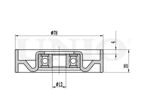 Drive belt tensioner pulley photo