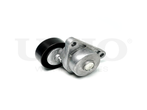 Drive belt tensioner with pulley photo