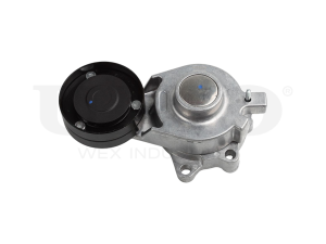 Drive belt tensioner with pulley photo