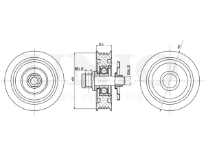 Ролик направляющий приводного ремня photo