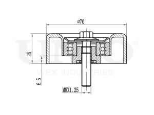 Ролик направляющий приводного ремня photo