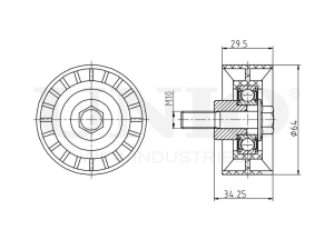 Timing belt idler pulley photo
