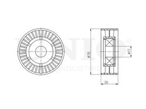 Drive belt tensioner pulley photo