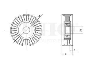 Drive belt tensioner pulley photo