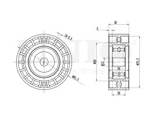 Drive belt idler pulley photo