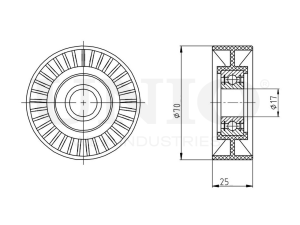 Drive belt tensioner pulley photo