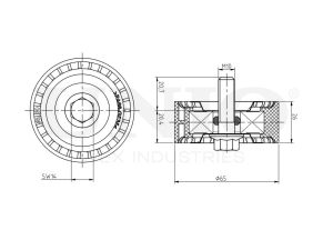 Drive belt idler pulley photo