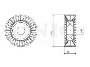 Drive belt tensioner pulley photo