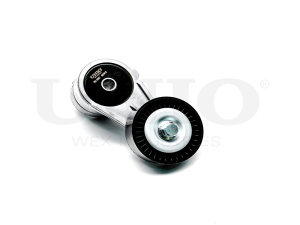 Drive belt tensioner with pulley photo