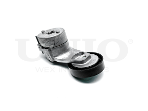 Drive belt tensioner with pulley photo