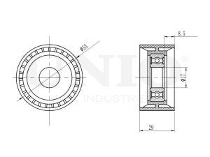 Drive belt tensioner pulley photo