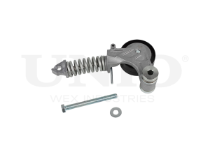 Drive belt tensioner with pulley photo