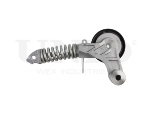 Drive belt tensioner with pulley photo